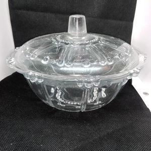 Vintage Glass Candy Bowl